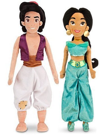 Jasmine and Aladdin Together Forever Plush Set