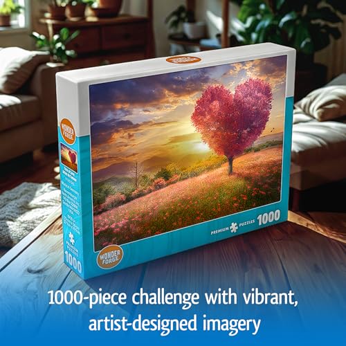 Wonder Forge Tree of Love 1000 Piece Jigsaw Puzzle for Adults | Unique, Perfectly-Fitting Pieces | Fun, Vibrant Imagery | Amazon Exclusive by Wonder Forge - Used condition - Image 3