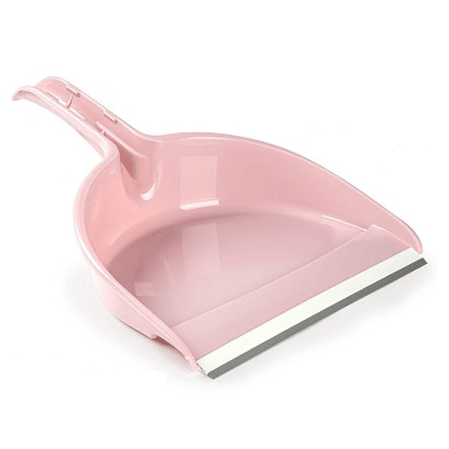 CABLEPELADO Recogedor de Mano Plástico con Goma y Mango 26 cm Rosa