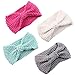 Produktbild Fascigirl Baby Stirnband, 4Pcs Baby Mädchen Stirnband Bow Wolle Stricken Turban Stirnbänder für Baby Neugeborene Kleinkinder
