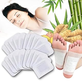 Pkila 20pcs Detox Foot Patches for Stress Relief & Deep Sleep, Deep Cleansing Foot Patches, Detox Foot Pads with Natural Bamboo Vinegar to Remove Body Toxins