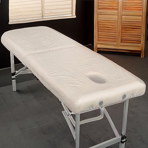 Cubierta de PVC para mesa de masaje con cintas protector de camilla 7