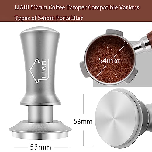 Tamper à café expresso 58 mm contre l'extraction acide pour portafilter sans fond