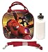 New 2014 Hit Movie Disney Big Hero 6 Baymax Hero Lunch Box Bag w/ Shoulder Strap + Water Bottle - Red
