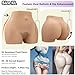 TGLTOJAHY Women's Silicone Butt & Buttocks Hip Enhancer - Light Beige Short Style (M/L/XL)