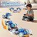 Remote Control Car, 4WD Rc Stunt Car 360 degree Rotate Transform,22KM/H Off Road Drift, Colorful LED Wheel, 2.4Ghz All Terrains RC Cars for Kids, Boys Girls Toys Christmas Birthday Gift for 4-7 8-12