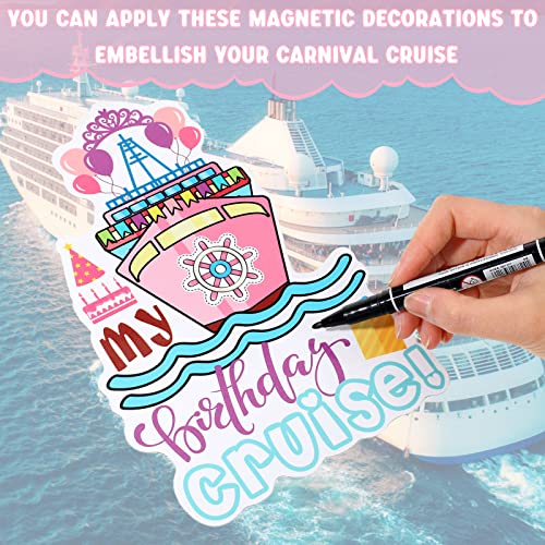 6 Pcs My Birthday Cruise Door Magnets Funny Magnetic Carnival Cruise Door Decorations Cruise Magnets For Door Happy Birthday Magnets For Cruise Door Stateroom Cars Refrigerator Party Decor #TOP3
