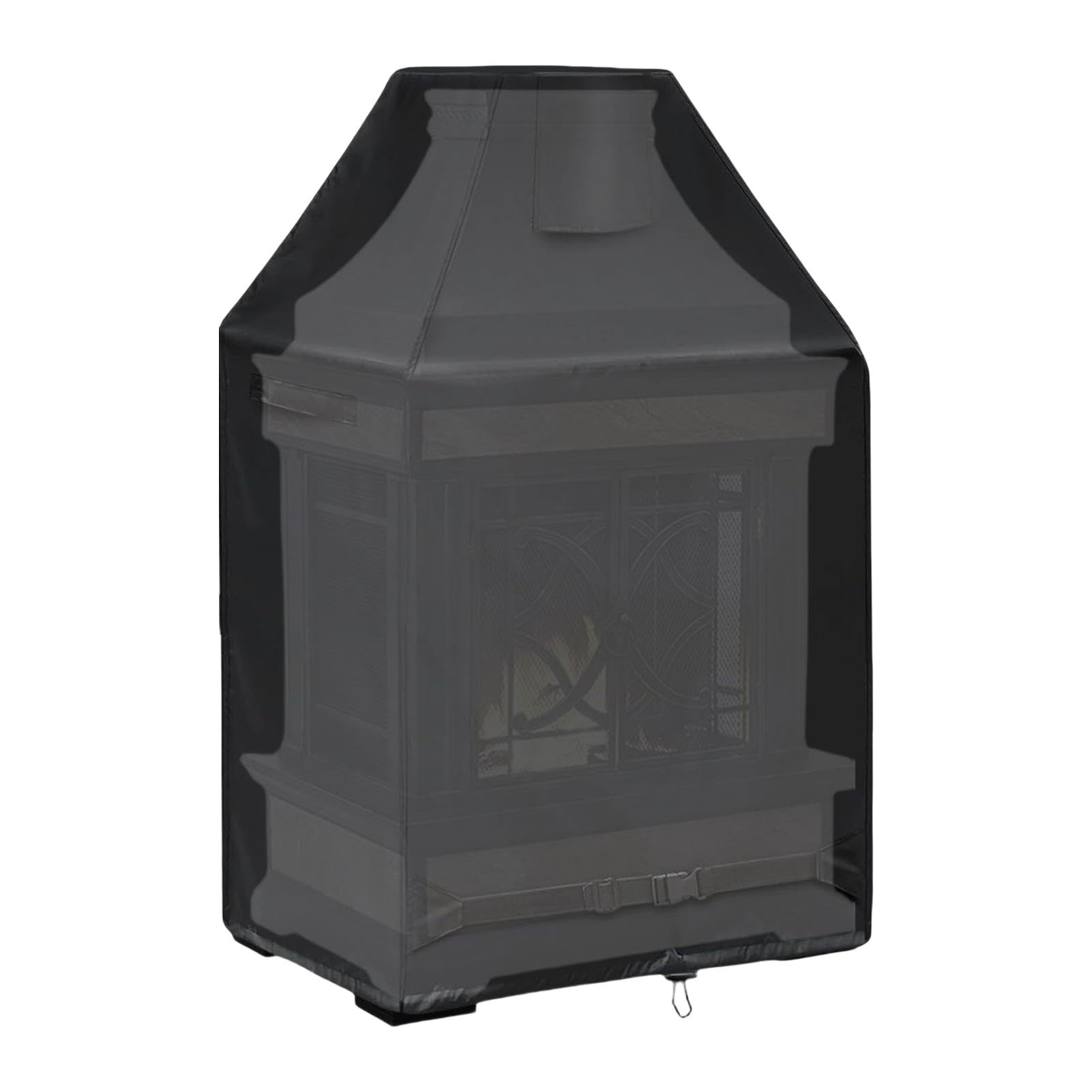 Copertura per braciere da esterno - Copertura per caminetto da esterno, Copertura impermeabile per braciere | Copertura verticale per caminetto a legna da patio, protezione resistente, 91,4 x 66 cm.