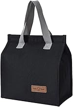 Bolsa Térmica Marmita Lancheira Sacola Em Poliéster Mantém Temperatura De Alimentos E Bebidas Com Segurança Impermeável 7 Litros Trabalho Academia Escola Passeio PREMIUM DUPIN (PRETA)