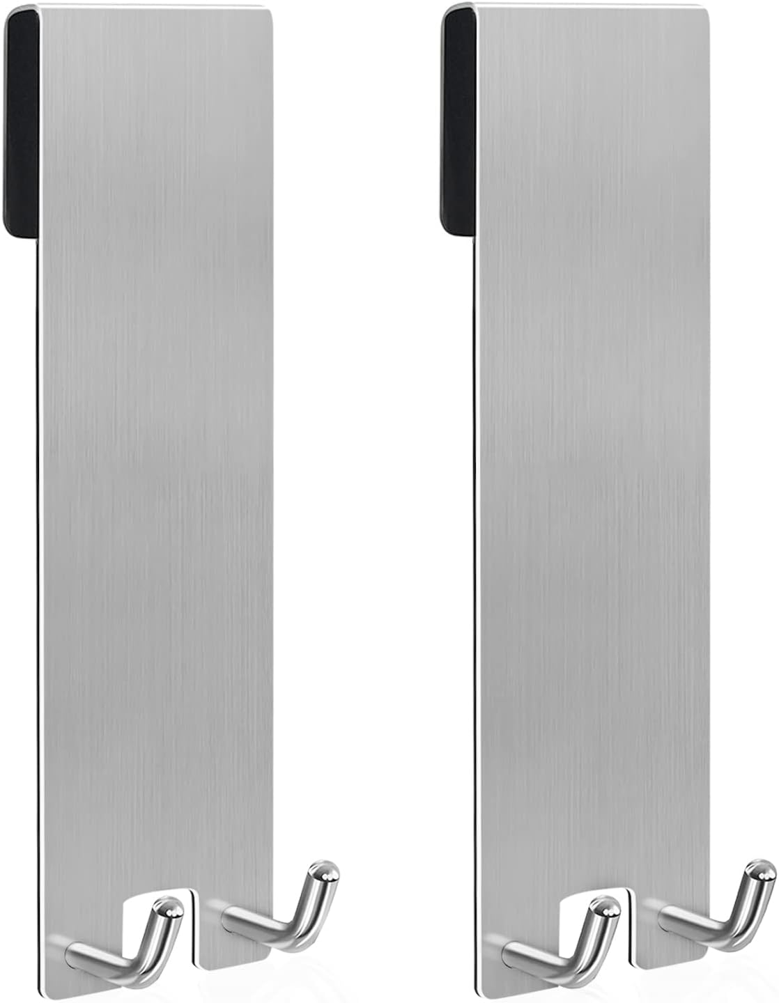 2 Duschhaken Edelstahl Ohne Bohren - Für Glasduschwand 6-10mm Stärke