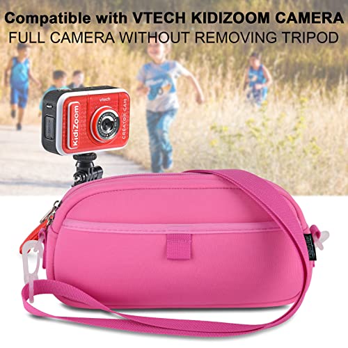Beautyflier Kids Camera Case For Vtech Kidizoom Creator Cam Hold Complete Camera&Tripod, Camera Shoulder Bag For Kids With Adjustable Detachable Strap (Camera Not Included) #TOP1