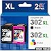 Produktbild Starink 302XL Kompatibel für HP 302 Druckerpatronen,Hp 302 XL Multipack für HP Envy 4525 4520 4524 4527,HP Officejet 3830 4658 3831 3833 3834,HP Deskjet 3630 3636 3633,(1 Schwarz, 1 Farbe)