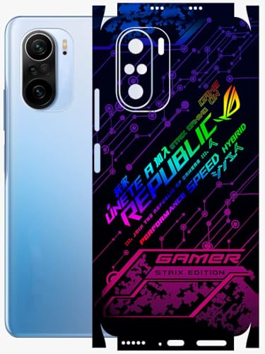 Image of AtOdds - Full Body Back Screen Guard Protector Film - Lamination Wrap Skin Sticker Compatible with XIAOMI Mi 11X PRO | Scratchproof Matte Finish (Gamer)