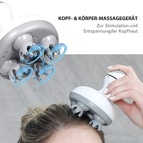 Comfier Elektrisches Kopfhaut-Massagegerät, portables Kopfmassagegeräte wasserdicht, kabellos und wiederaufladbar… - Image 3