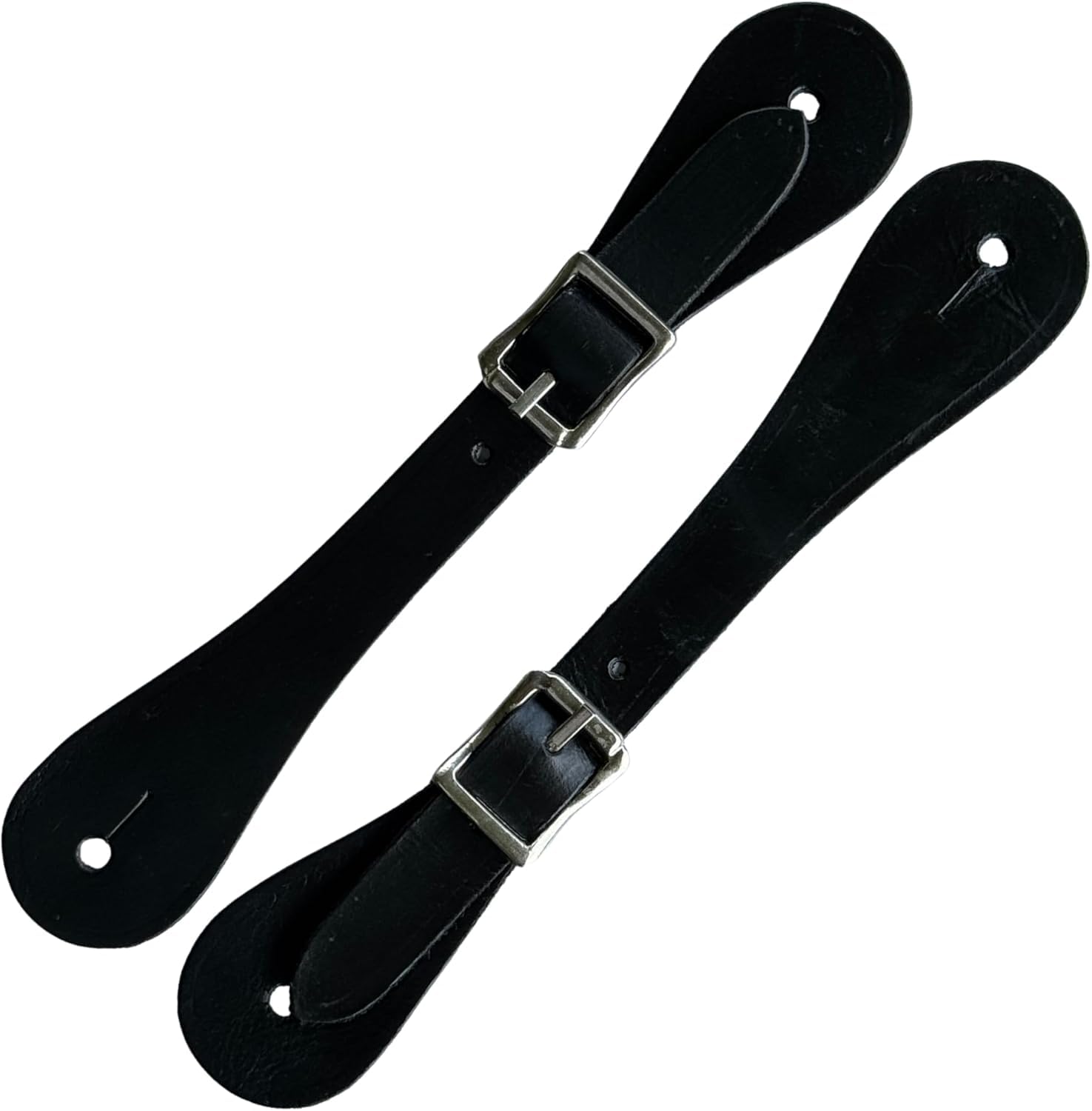 Set of 2 Handmade Leather Spur Straps – Western Horse Riding Gear for Cowboy, Men &amp; Women – Full Grain Leather Boot Accessories