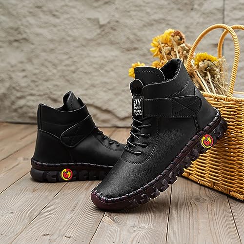 Botines de invierno para mujer elegantes con cordones ajustables 5