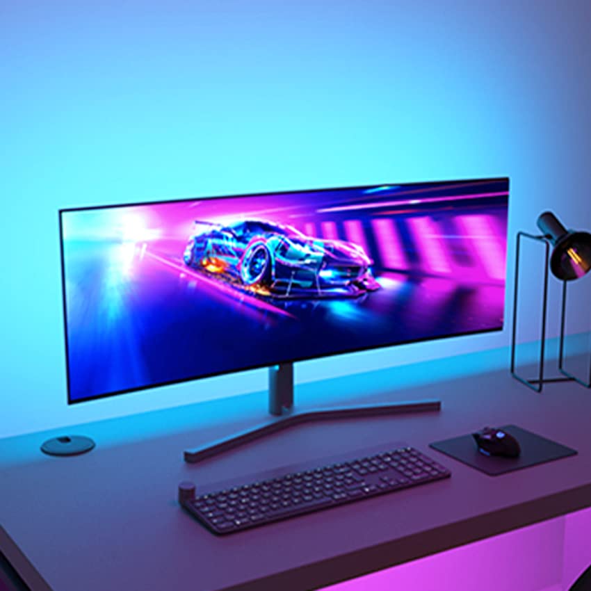 Image of Waterproof 16.4ft LED Neon Strip Light, Lake Blue, No 3M Tape, Dimmable, 12V
