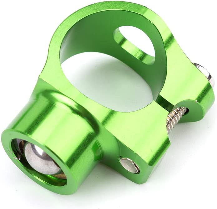 Motorcycle Adjustable Steering Damper Steering Damper Stabilizer Safety Control with Mounting Bracket Kits Fit for Kawasaki Ninja600 ZX636 ZX6R 2009-2019 (Green)