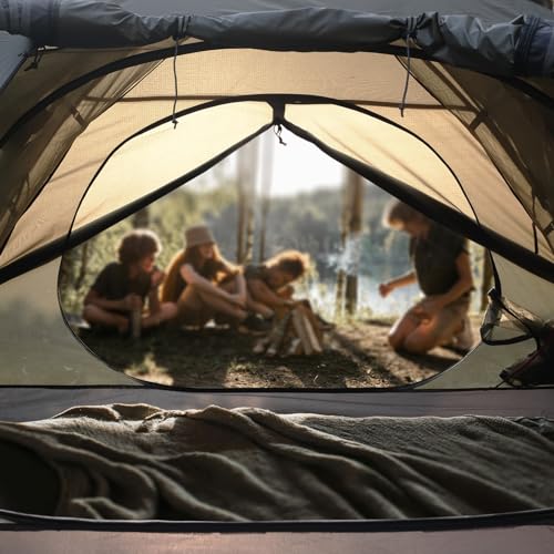 Shinhye Backpacking Tent For Camping 2/3/4 Person Hiking Ultralight Tent For Waterproof Windproof Outdoor Two Doors Tents Easy Quick Setup Lightweight Tent Instant Tent thumb #4