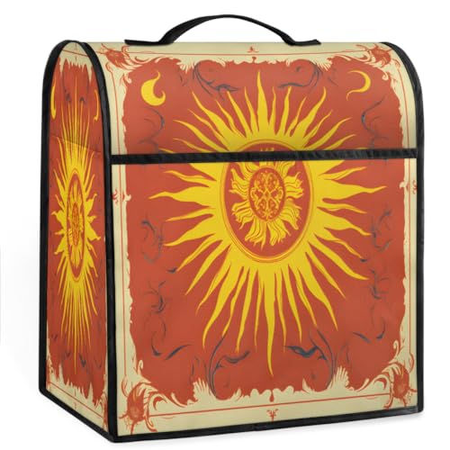 Coffee Maker Cover Bohemia Sun Kitchen Appliance Covers Small Appliance Covers Blender Cover Juicer Cover Dust Covers for Kitchen Appliances with Top Handle and Pockets,Washable,C279
