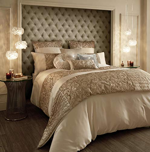 Kylie Minogue 2018 Bedding Collection Marnie Gold 3 Piece Sets Satin 200tc Marnie Gold 3 Piece Double Set
