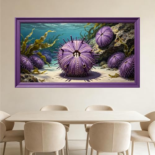 Oursin marin déco murale 3D autoadhésive amovible grand format - 5