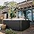 MSpa 4-6 Person Outdoor Hot Tub, Bubble Massage Spa w/Hard Exterior & Soft Interior, Oslo