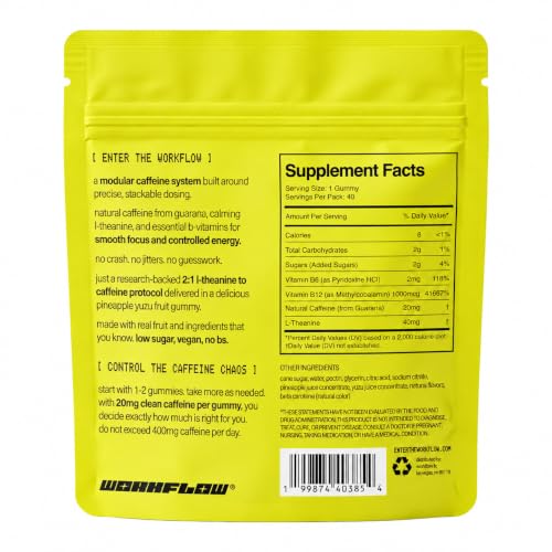 WORKFLOW Caffeine Energy Gummies