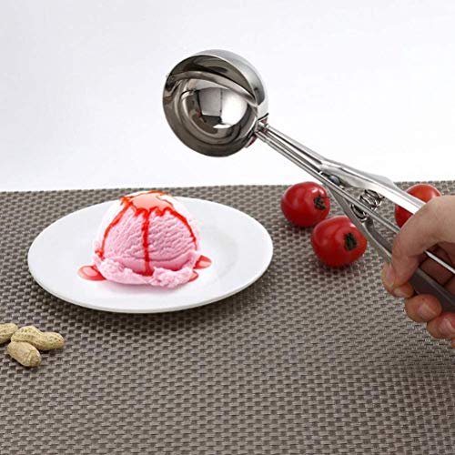 hanmir Ice Cream Scoop, Cookie Scoop Set, 3 Pcs Stainless Steel Ice Cream Scoop Trigger - Thumbnail 3