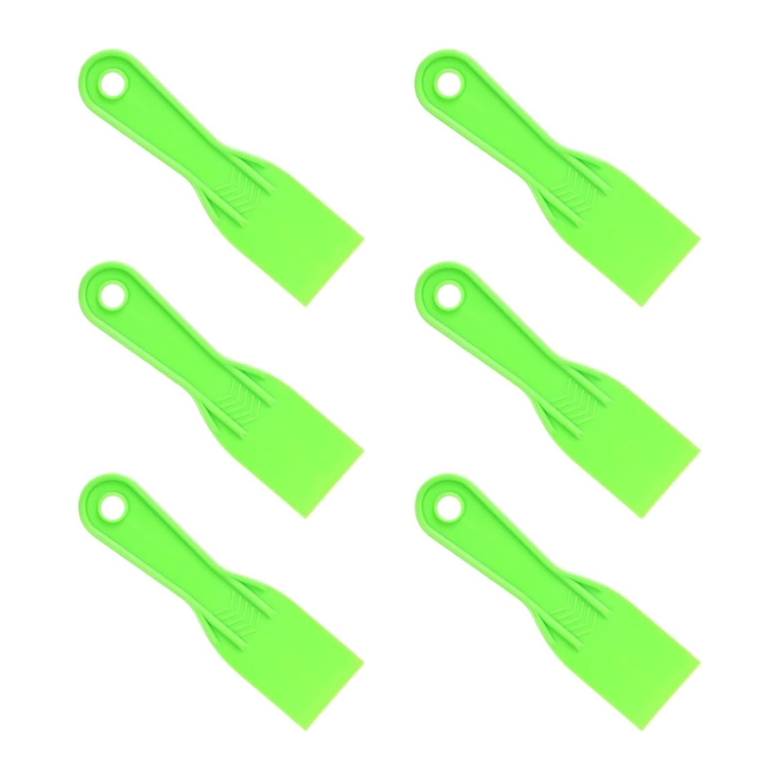 Rascadores de masilla de plástico, 6 piezas de raspadores de masilla flexibles, accesorio para reparación de parches, enlucido y pintura