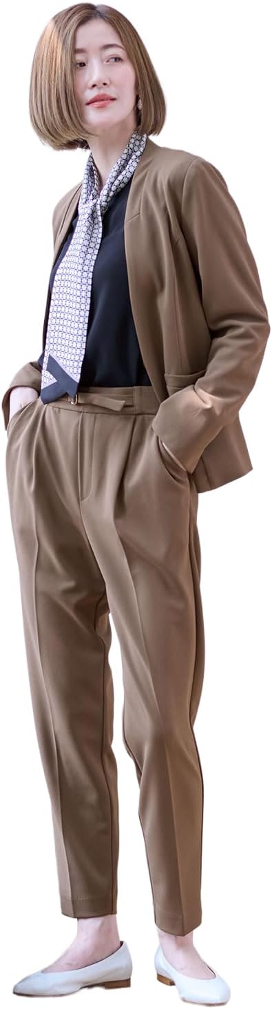 【洋服の青山】1ボタンテーラードジャケット&ノータックテーパードパンツ 洋服の青山】1ボタンテーラードジャケット&ノータックテーパードパンツ