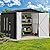 DWVO 8x6FT Storage Shed, Outdoor Matel Tool Shed with Secure Entrances & Air Circulation for Patio, Lawn, and Backyard, Ideal for Storing Garden Gear, Lawn Tools, and Bikes, Dark Gray