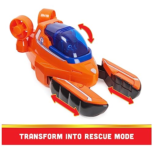 PAT' PATROUILLE AQUA PUPS - Voiture + Figurine Zuma - Voiture Pat Patrouille Zuma - Figurine à Collectionner - Thème Mer Et Aventures Sous-Marines - Paw Patrol - Jouet Enfant 3 Ans +