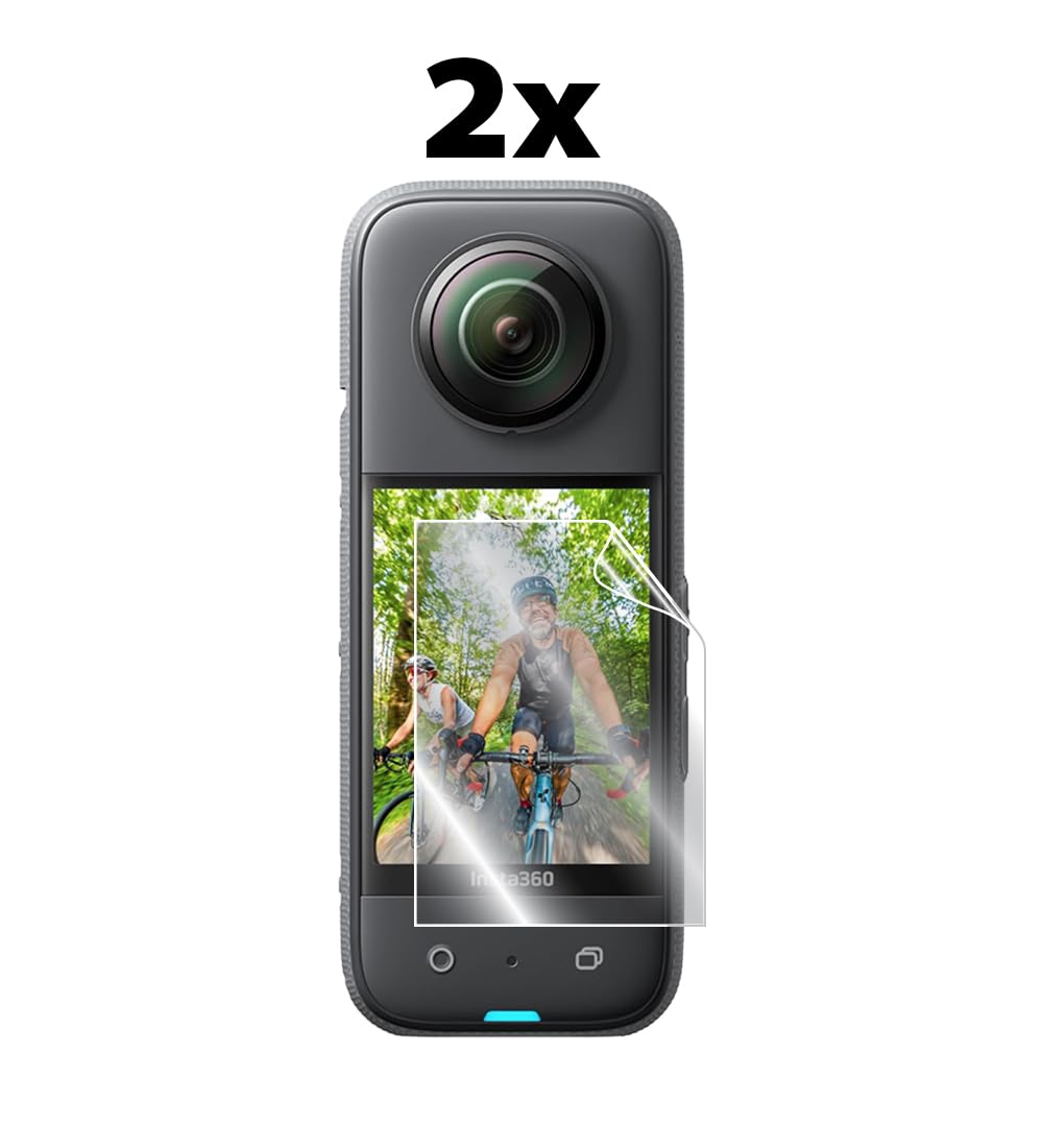 IPG for INSTA360 X3 Action Camera Hydrogel Screen Protector (2 Units) Invisible HD Clear Film Anti Scratch Guard-Smooth/Self-Healing/Bubble Free for X3