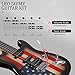 Leo Jaymz 39 Inch Full Size Electric Guitar Kit Electric Guitar Beginner Kits - 20W Amplifier，Digital Tuner，Carring Bag，Shoulder Strap,Connecting Cable (US Flag)