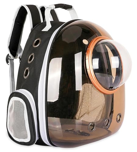 ZanPol 猫 キャリー バッグ ペットキャリー リュック バッグ ペットハウス 小型犬 ペットバッグリュック 猫きゃりーバッグ小動物用の折りたたみ式で拡張可能黒いペットキャリー バッグ 旅行/通院/散歩/電車移動/避難用 (B)