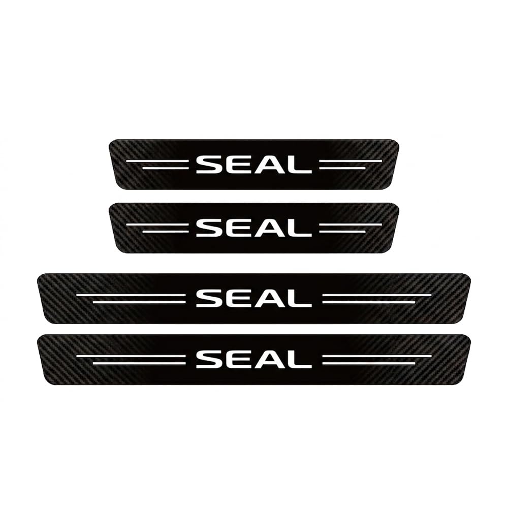 SDYAYFGE 4Pcs Kick Plates Car Door Sill Protector,for BYD seal