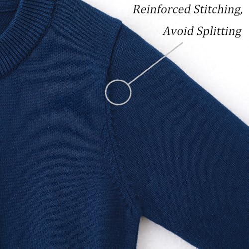 UMELOK Girls' Cardigans Sweater Cotton Button Solid Long Sleeve Knit Sweaters3