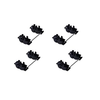 GATERON Low Profile Plate Mounted Stabilizer, Compatible for 60% Mechanical Gaming Keyboard (Black)