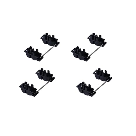 GATERON Low Profile Plate Mounted Stabilizer, Compatible for 60% Mechanical Gaming Keyboard (Black)