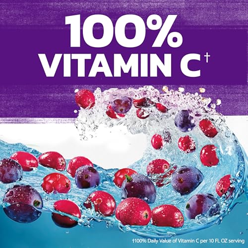 Image of Ocean Spray Cran-Grape Cranberry Grape Juice Drinks, 10 Fl Oz Bottles, 6 Count