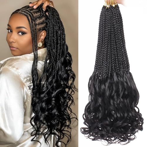 RuiYok 24 Inch French Curl Crochet Braids