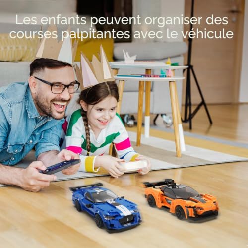 CADA Blocks Ritter-500 véhicule télécommandé cadeau idéal anniversaire bleu - 3