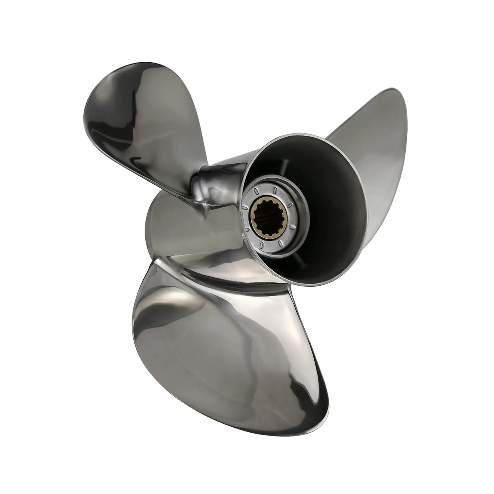 Elica Fuoribordo, Elica fuoribordo in Acciaio Inossidabile 11 1/8 x 14 OEM Fit Motori 25-60HP 3 Pale RIF. n. 697-45970-00-98, 13 Denti scanalati