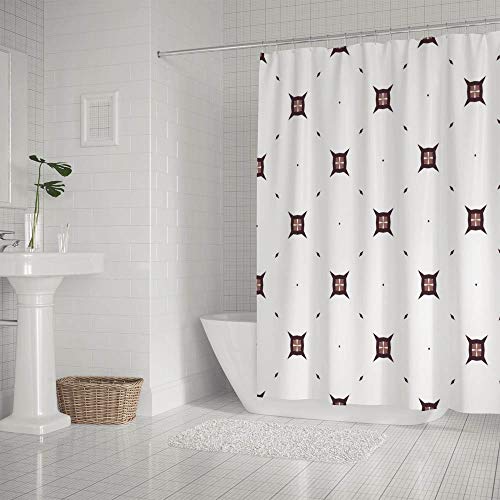 Rideau de douche en polyester de qualité supérieure au design abstrait - 3