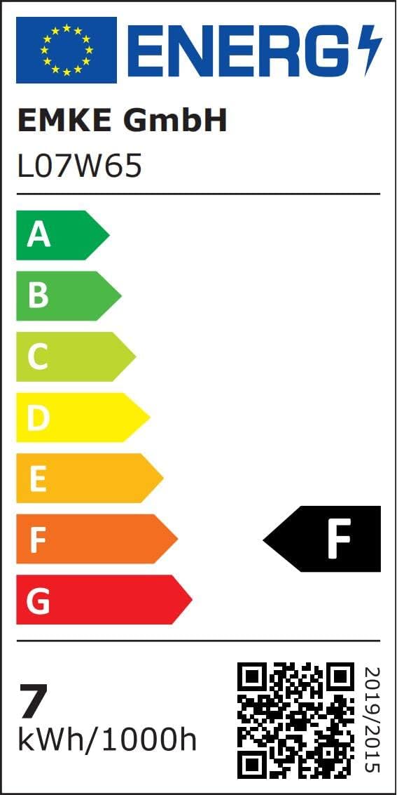 EMKE LED Spiegellampe Bad 40cm, Spiegelleuchte Badezimmer 200° Drehung 8W 6500K IP44 Badlampe Spiegel Lampe Wandbeleuchtung Spiegellampen für das bad Spiegelleuchten Schwarz