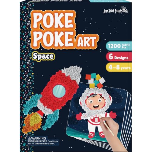 jackinthebox Poke Art Space Crafts Kits for Boys Kid Activity Toy Ages 4-8