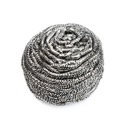 Bar@Drinkstuff Stainless Steel Scourers 40G - Pack Of 10 - Commercial Quality Wire Metal Scourers