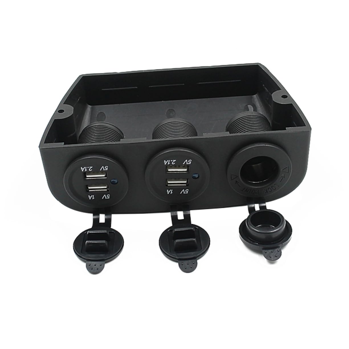 CHILDWEET Adaptador USB Mechero Coche 4 Puertos 12- v Cargador Mechero USB De Coche Material Ignífugo