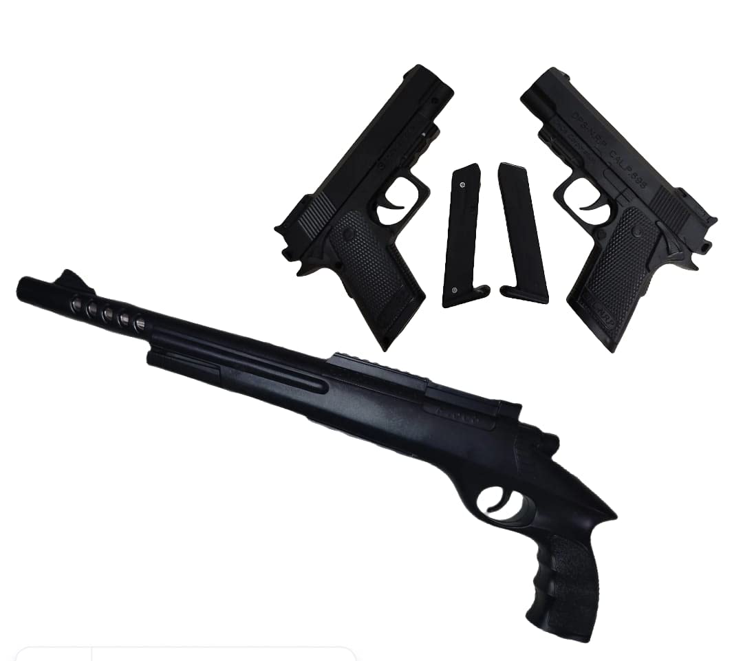 TILLU TIM TIM TOYS Fifty CM Long Toy Gun Pack of 3 with Small Mouser Toy Gun for Boys (B0BNVRYKZ6) Amazon Price History, Amazon Price Tracker